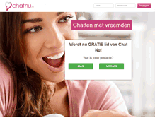 Tablet Screenshot of chatnu.nl